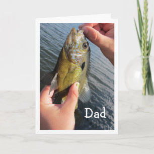 Cartão Humor de Pesca para o Aniversário do Papai para Pe