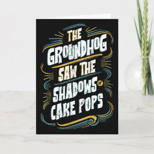 Cartão Humor Divertido da Sombra do Groundhog - Sombras d