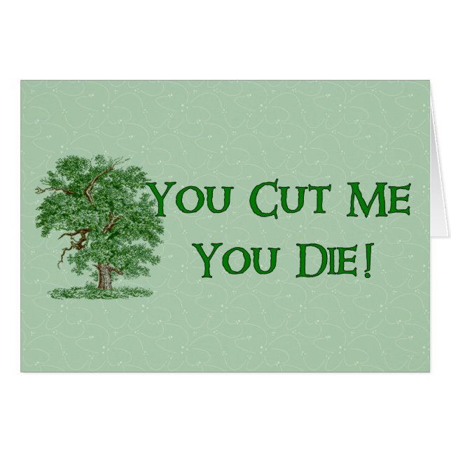 Cartão Humor do Dia da Terra (Frente horizontal)