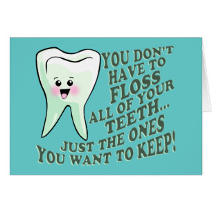 Cartão Humor do higienista dental do dentista