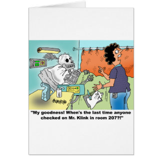 Cartão Humor médico dos desenhos animados