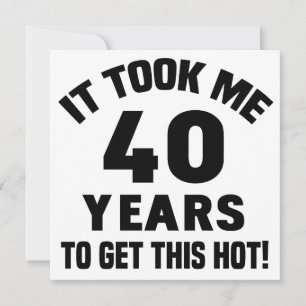 Cartão Humor para o 40º Aniversário