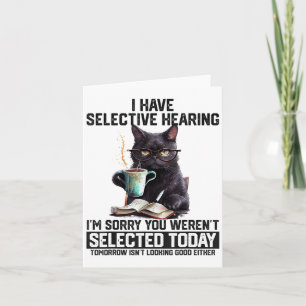 Cartão Humor Sarcasmo Dizendo Presente De Gato Para Mulhe