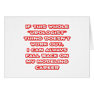 Cartão Humor urologista... Carreira de modelagem