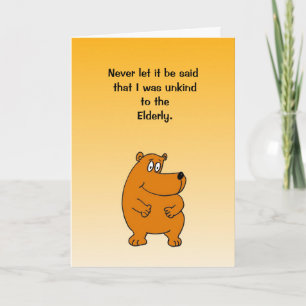 Cartão Humorous Birthday Card
