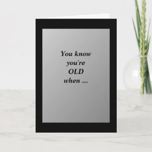 Cartão Humorous Birthday Card