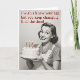 Cartão Humorous Birthday card
