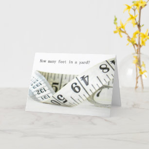 Cartão Humorous Measuring Tape Encouragement Card