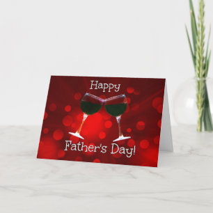 Cartão Humorous Wine Happy Father's Day Card
