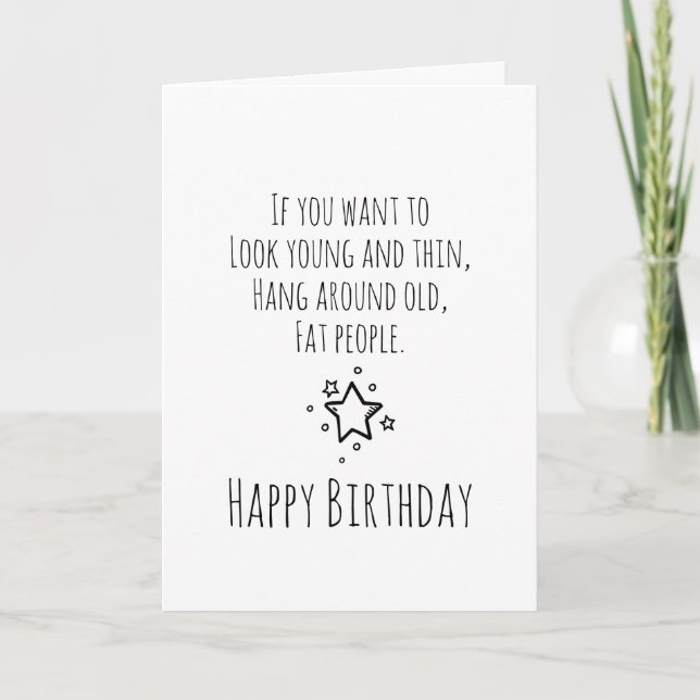 Cartão Humourous Birthday (Frente)