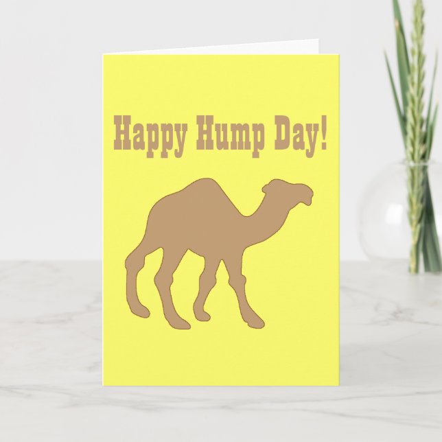 Cartão Hump Day! Feliz Dia da Humidade (Frente)