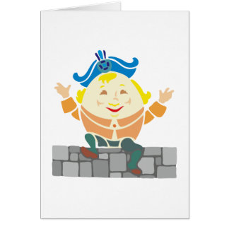 Cartão Humpty Dumpty sat on a wall…