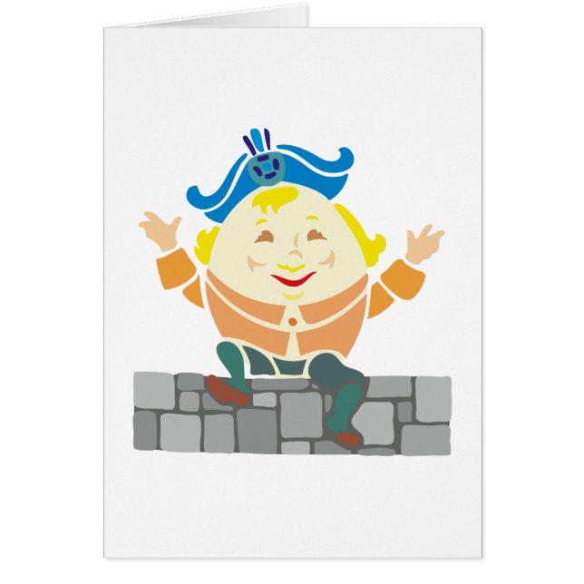 Cartão Humpty Dumpty sat on a wall… (Frente)
