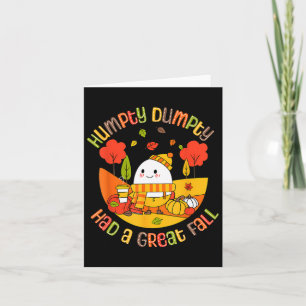 Cartão Humpty Dumpty Teve Uma Grande Queda Ovo Engraçado 