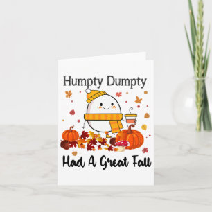 Cartão Humpty Dumpty Teve Uma Queda De Excelente Engraçad