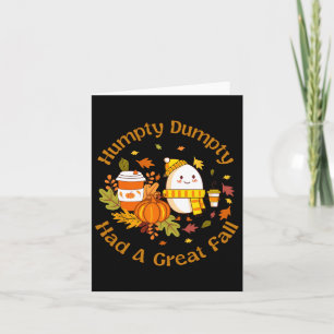 Cartão Humpty Dumpty Teve Uma Queda De Excelente Engraçad