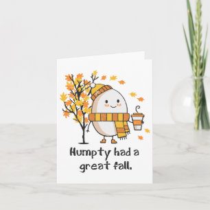 Cartão Humpty Teve Uma Queda De Excelente Engraçada Outon
