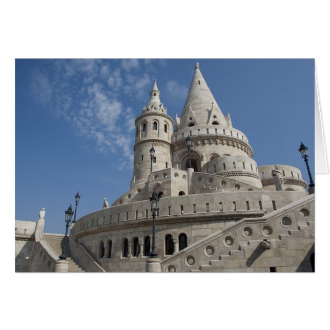 Cartão Hungria, capital de Budapeste. Buda, Castelo 2 (Frente Horizontal)