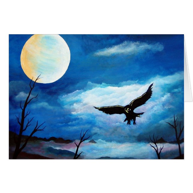 Cartão Hunting Hawk # 2 (Frente Horizontal)