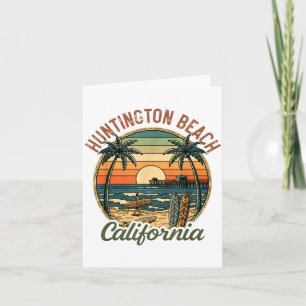 Cartão Huntington Beach Califórnia Los Angeles Surfista V