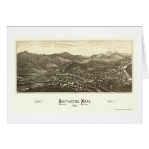 Cartão Huntington, mapa panorâmico das MÃES - 1886