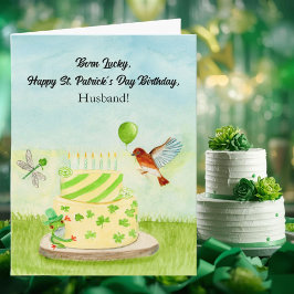Cartão Husband Happy St Patricks Day Birthday