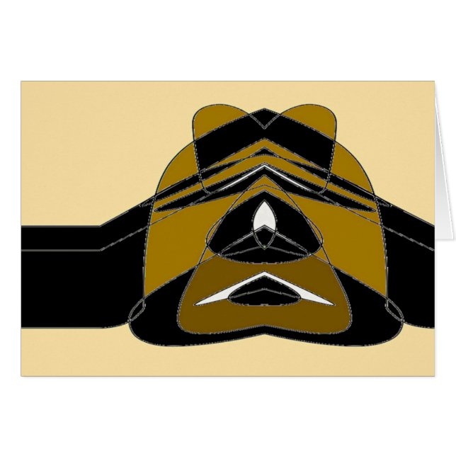 Cartão Hush Brown (Frente Horizontal)