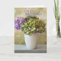 Hydrangea - Feliz Aniversário Amigo