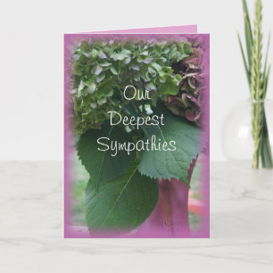 Cartão Hydrangeas em mauve vase- personalize qualquer oca