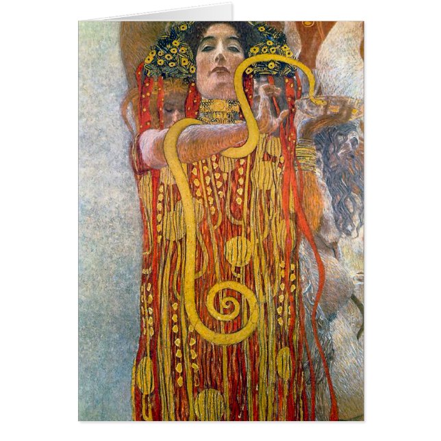 Cartão Hygeia por Gustavo Klimt (Frente)