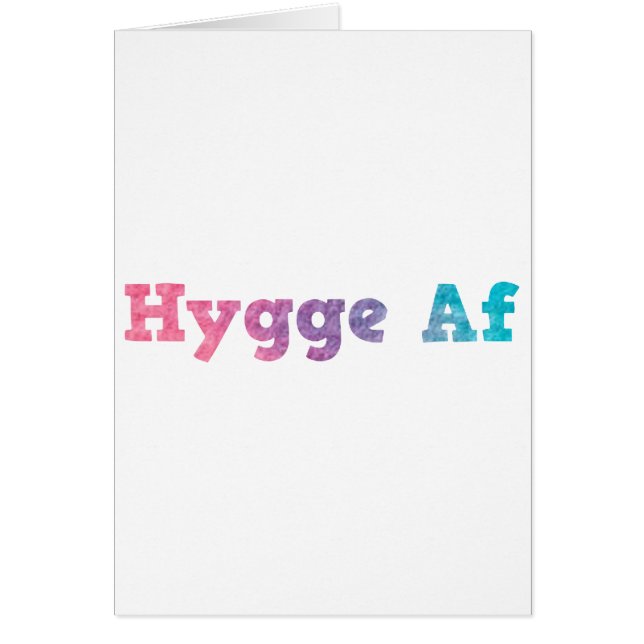 Cartão hygge af (Frente)