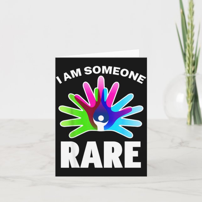Cartão I Am Rare Disease Awareness Shirt - Rare Disease D (Frente)