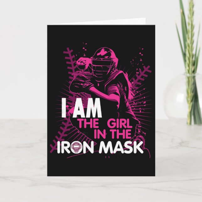 Cartão I Am The Girl In The Iron Mask Softll Catcher  (Frente)