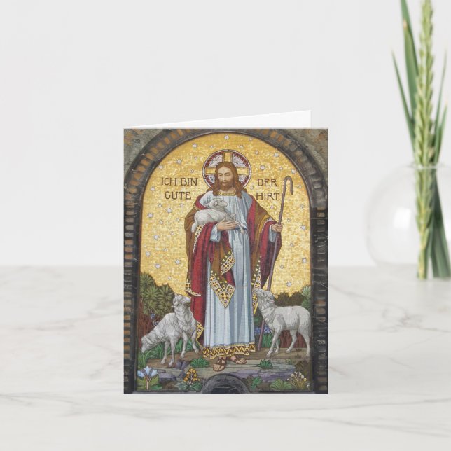 Cartão I am the Good Shepherd.  (Frente)