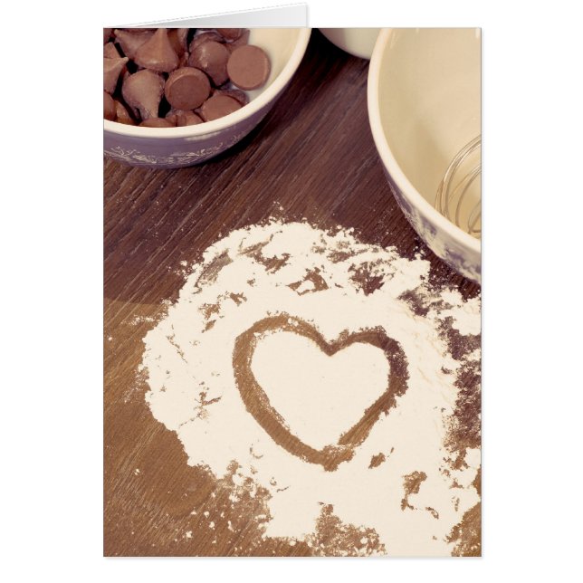 Cartão I Baking no coração (Frente)