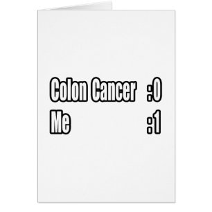 Cartão I Beat Colon Cancer (Painel de Avaliação)