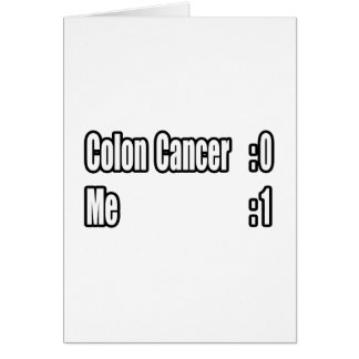 Cartão I Beat Colon Cancer (Painel de Avaliação)