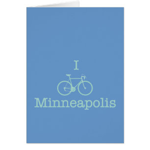 Cartão I Bike Minneapolis