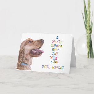 Cartão I Can't Believe How Old You Are Birthday Card