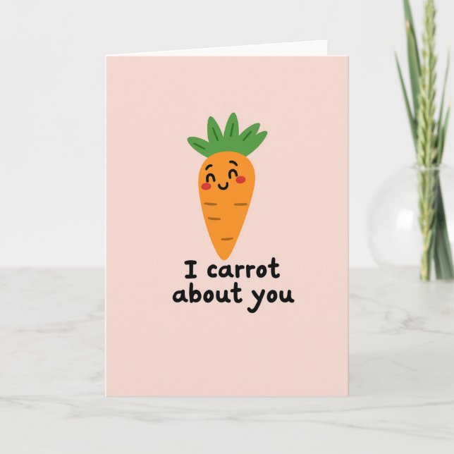 Cartão I Carrot About You Funny Card (Frente)