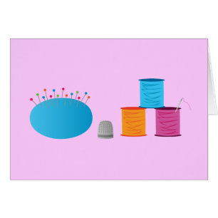 Cartão I costurar coração