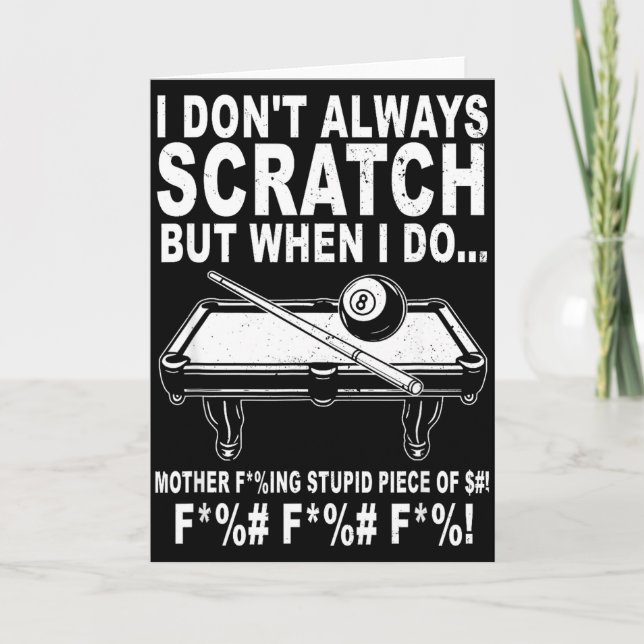 Cartão I Don't Always Scratch But When I Do Srts Game Bil (Frente)