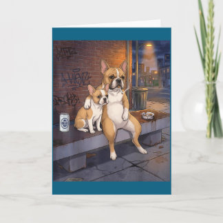 Cartão I Got That Dog In Me Funny French Bulldog Smoking 