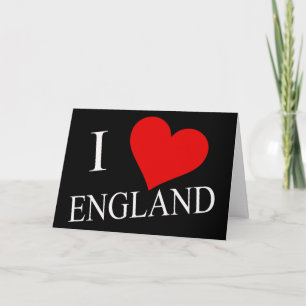 Cartão I Heart England wt gcnt