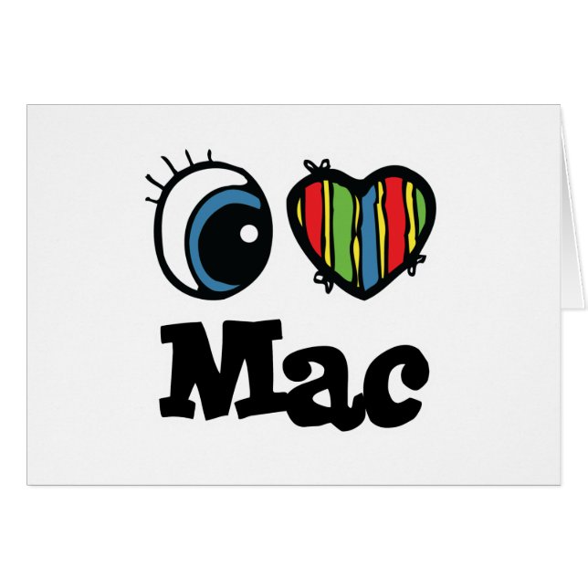 Cartão I Heart (Love) (Frente Horizontal)