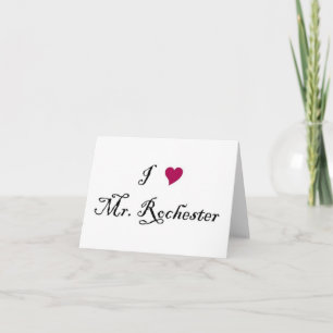 Cartão I Heart Mr. Rochester note card
