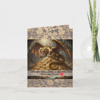 Cartão I Like My Treasure & Maybe One Person (You) 