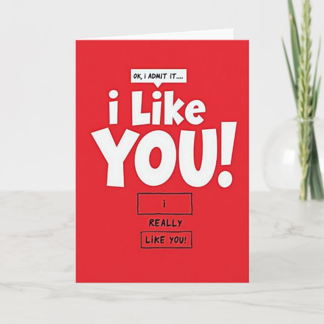 Cartão I Like You Love Confession Card (Frente)