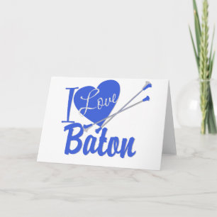 Cartão I Love Baton