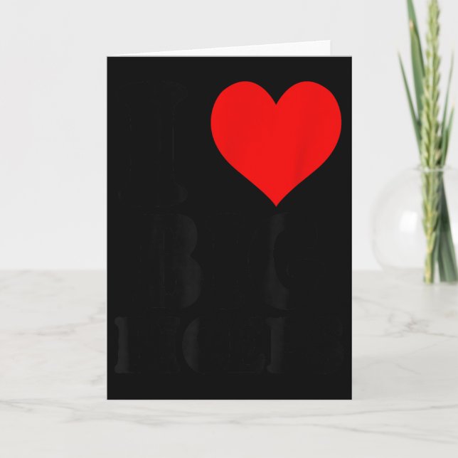 Cartão I Love Big Biceps  (Frente)